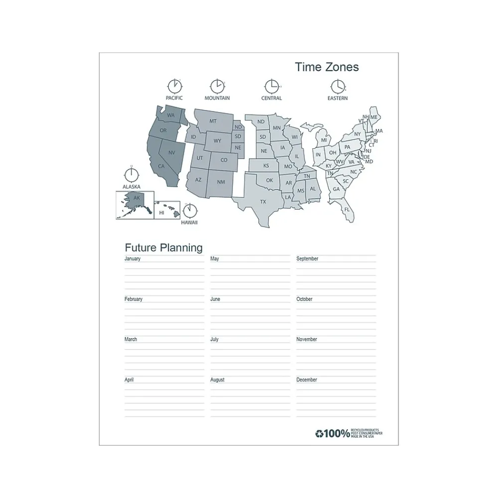 2025 Planners|House of Doolittle 2025 8.5" x 11" Monthly Planner, Faux Leather Cover, Black (26202-25)