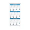 2025 Calendars|House of Doolittle 2025 12.25" x 26" Three-Month Wall Calendar, White/Blue (3640-25)