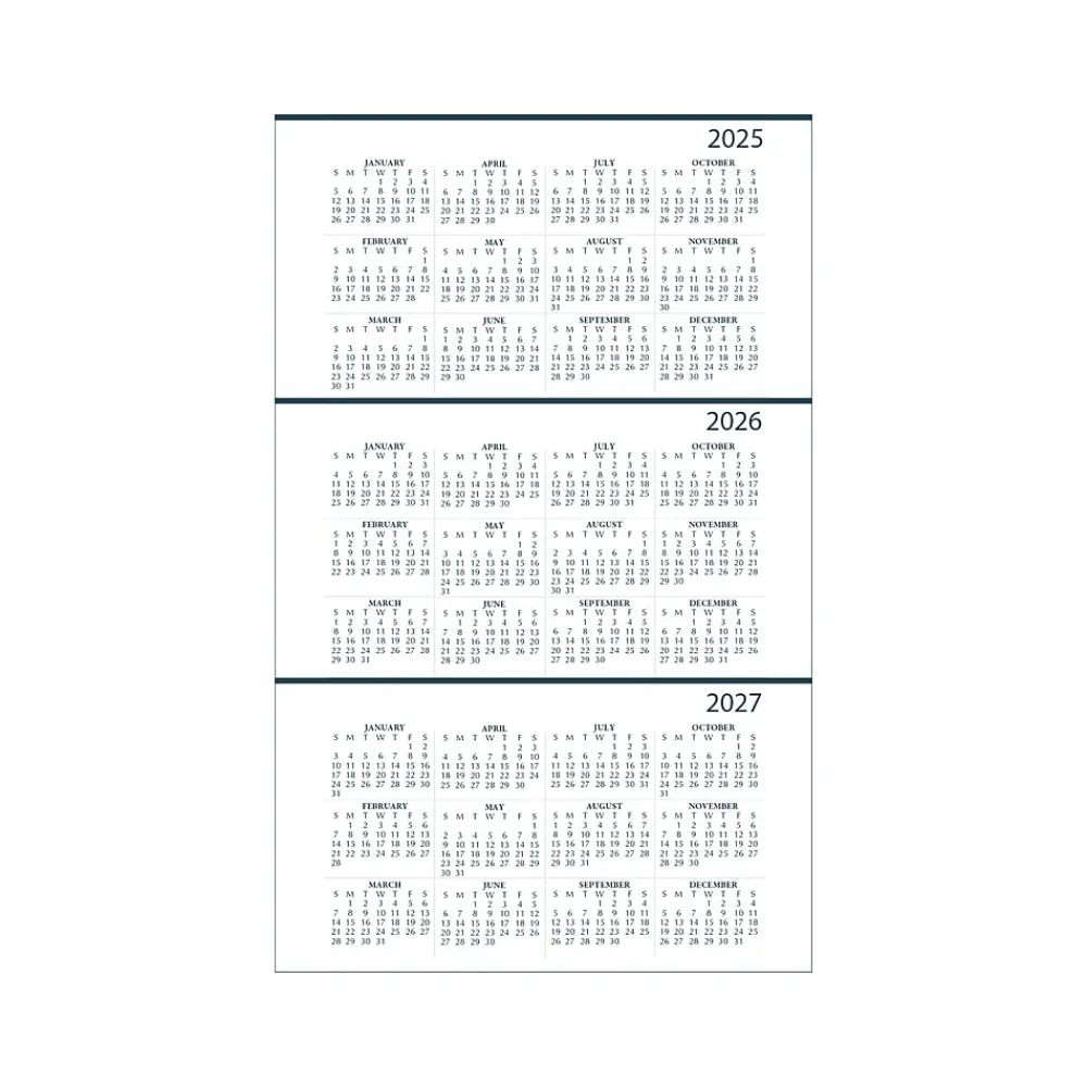 2025 Planners|House of Doolittle 2025 5" x 8" Weekly Appointment Book, Leatherette Cover, Black (27802-25)