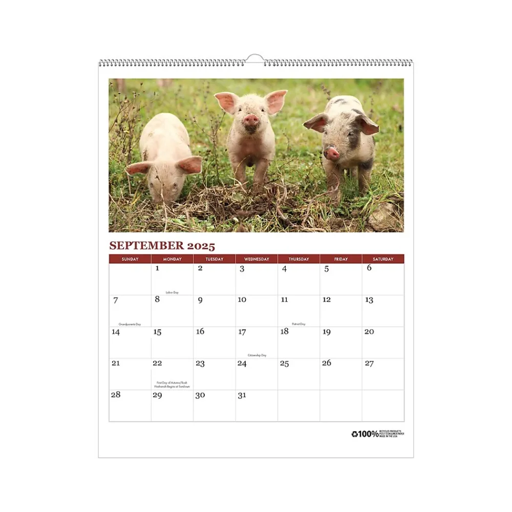 2025 Calendars|House of Doolittle 2025 Farm Life 11" x 14" Monthly Wall Calendar (316-25)