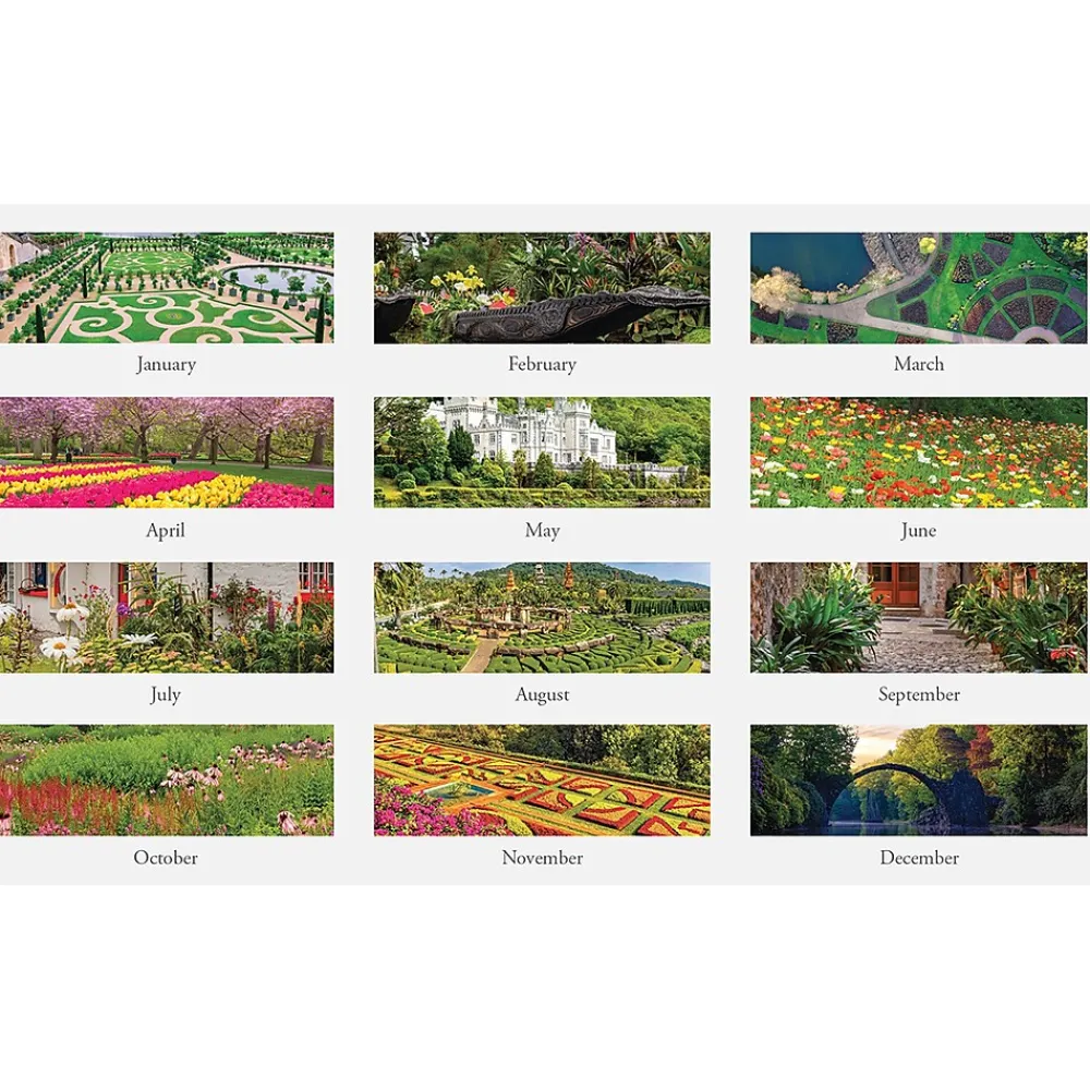 2025 Calendars|House of Doolittle 2025 Gardens 12" x 12" Monthly Wall Calendar (301-25)