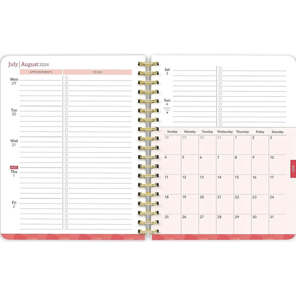 Academic Planners|Plato 2024-2025 6" x 7.75" Academic & Calendar Weekly Planner, Paperboard Cover, Solid Black (9781975480349)