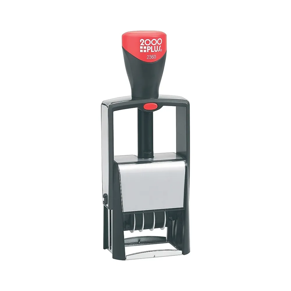 Stamps & Stamp Pads|2000 Plus 2360 Dater, ENTERED, PAID, FAXED, RECEIVED, Blue and Red Ink (011035)