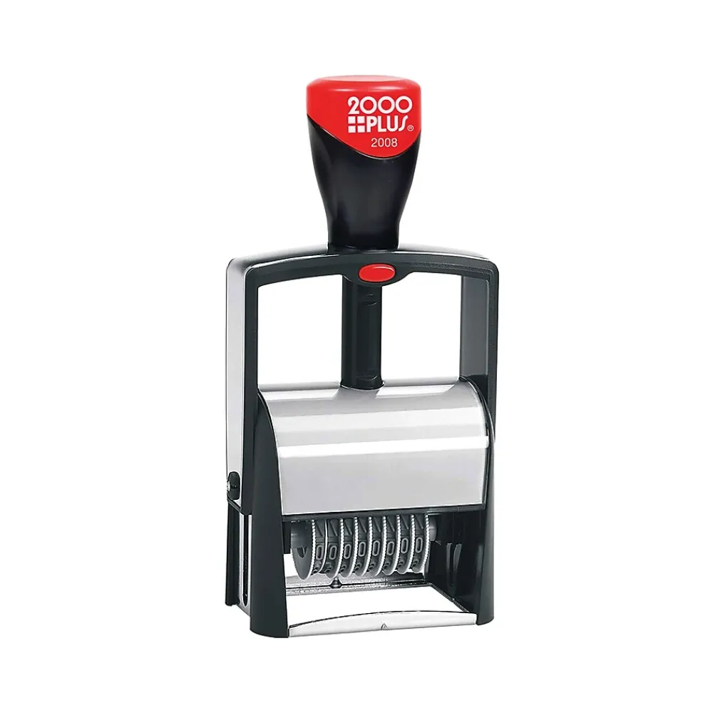 Stamps & Stamp Pads|2000 Plus Classic Line 2008 Numbering Stamp, "8-Band", Black Ink (011235)