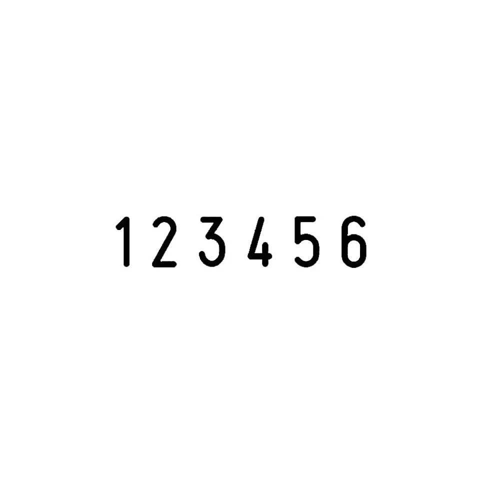 Stamps & Stamp Pads|2000 Plus Classic Line 2006 Numbering Stamp, "6-Band", Black Ink (011234)