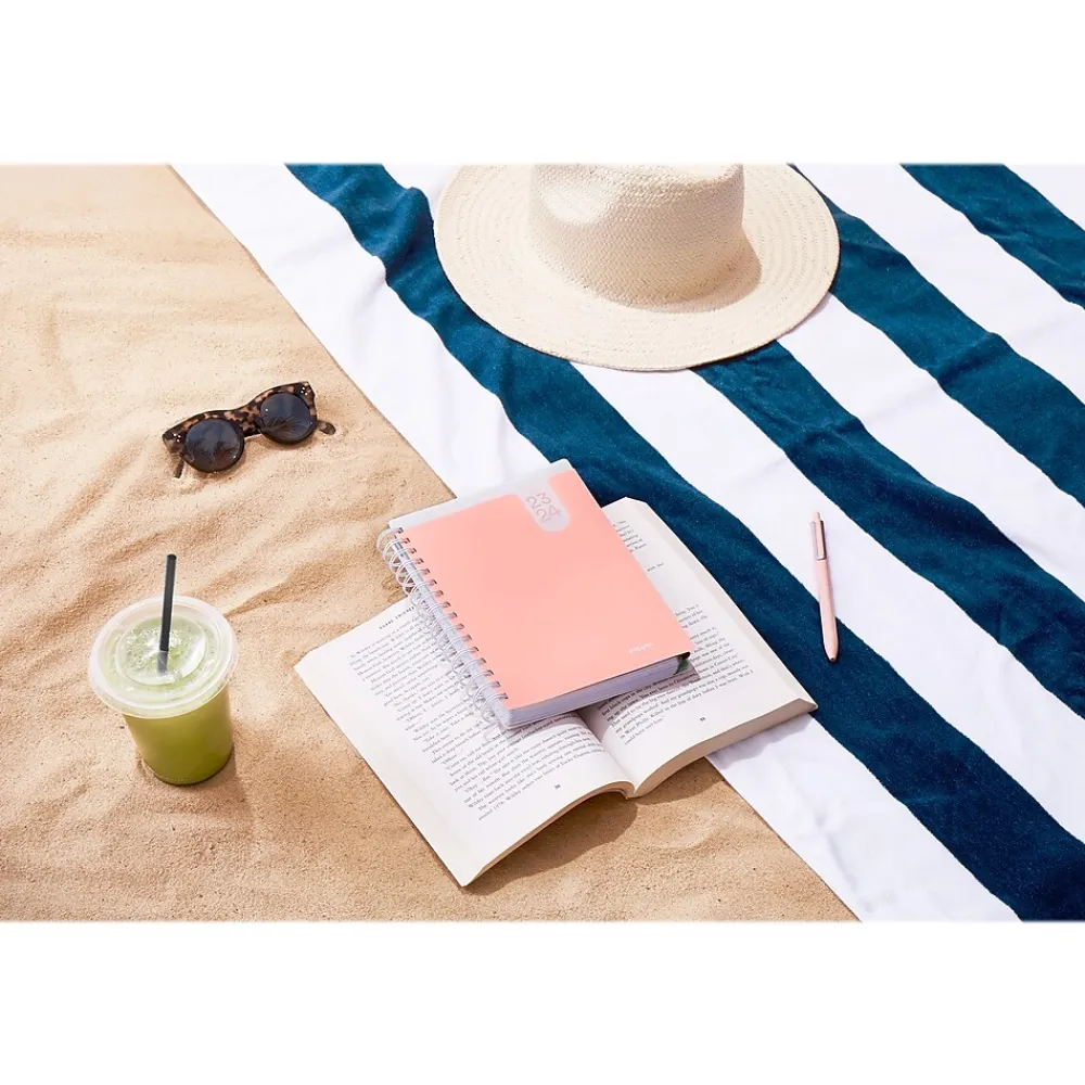 Academic Planners|Poppin 2023-2024 6" x 8.5" Academic Weekly & Monthly Planner, Blush (109412)