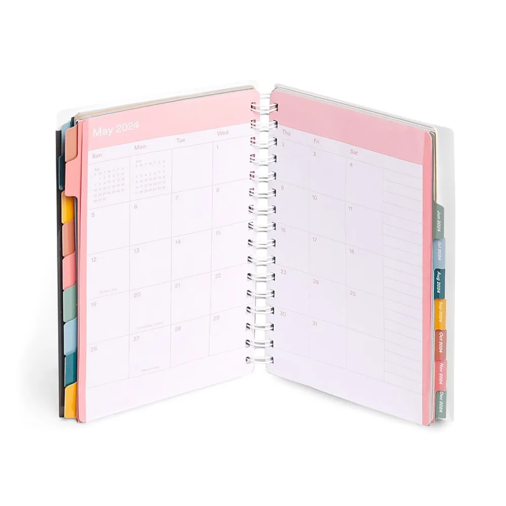 Academic Planners|Poppin 2023-2024 6" x 8.5" Academic Weekly & Monthly Planner, Slate Blue (109413)