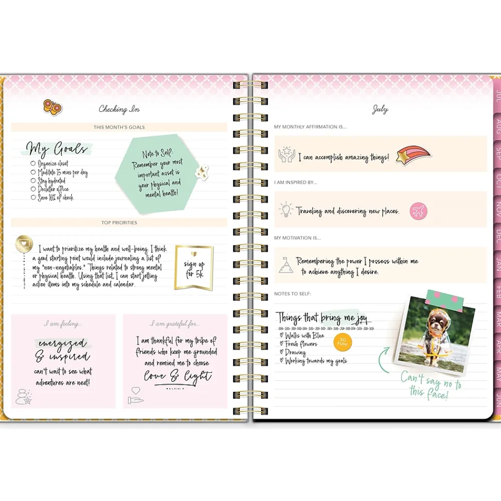 Academic Planners|Southworth 2024-2025 Rustic Citrus 8.5" x 11" Academic Weekly & Monthly Planner, Multicolor (91366)