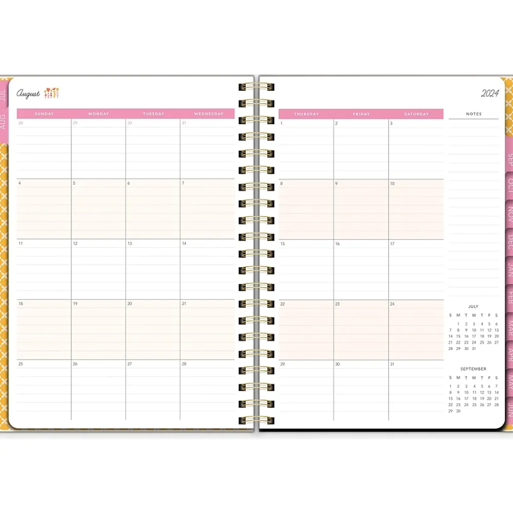 Academic Planners|Southworth 2024-2025 Rustic Citrus 8.5" x 11" Academic Weekly & Monthly Planner, Multicolor (91366)