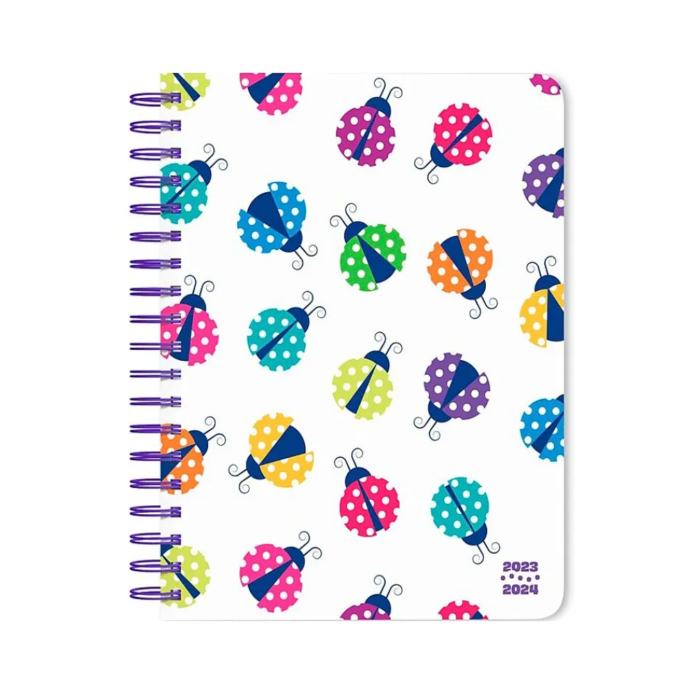 Academic Planners|StarGifts 2024 Ladybug Party 6" x 7.75" Academic & Calendar Weekly Planner, Paperboard Cover, Multicolor (9781975472009)