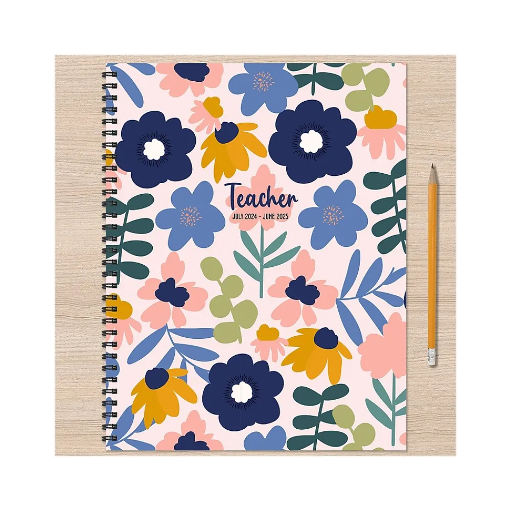 Academic Planners|TF Publishing 2024-2025 8.5" x 11" Academic Weekly & Monthly Teacher Planner, Paperboard Cover, Multicolor (AY25-9600)