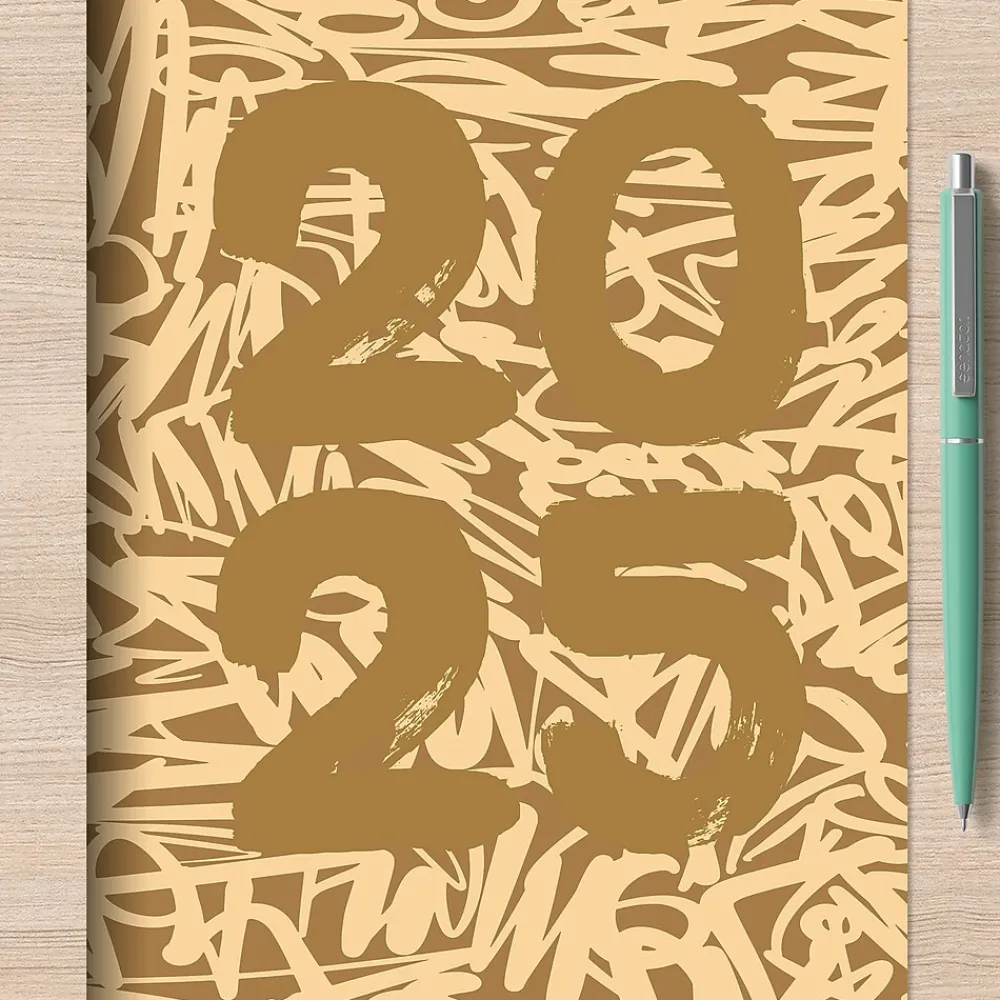 2025 Planners|TF Publishing 2025 6.5" x 8" Monthly Planner, Paperboard Cover, Muddy Scribbles (25-4214)