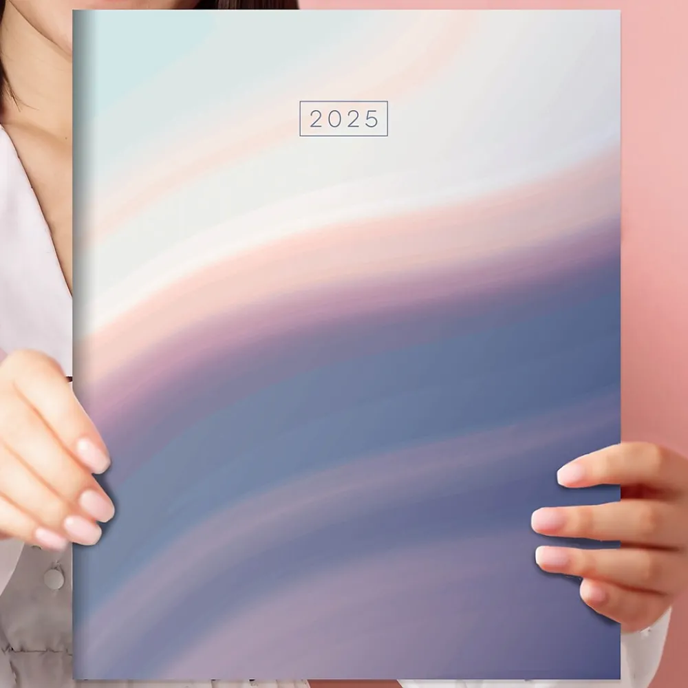 2025 Planners|TF Publishing 2025 9" x 11" Monthly Planner, Paperboard Cover, Hazy and Purple (25-4706)
