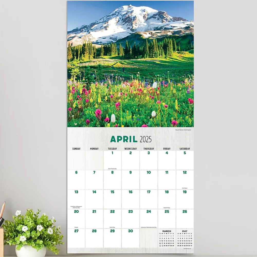 2025 Calendars|TF Publishing 2025 12" x 12" Mountains Wall Calendar (25-1017)
