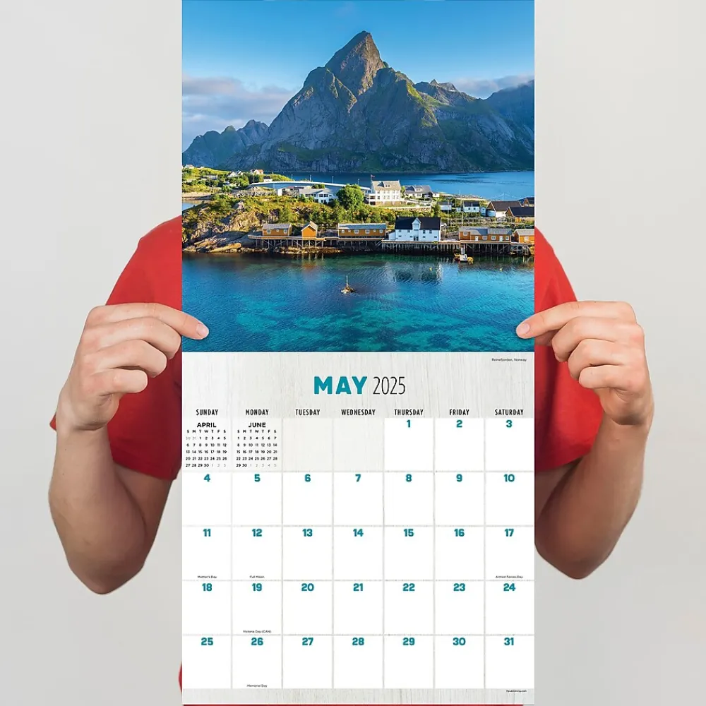 2025 Calendars|TF Publishing 2025 12" x 12" Mountains Wall Calendar (25-1017)