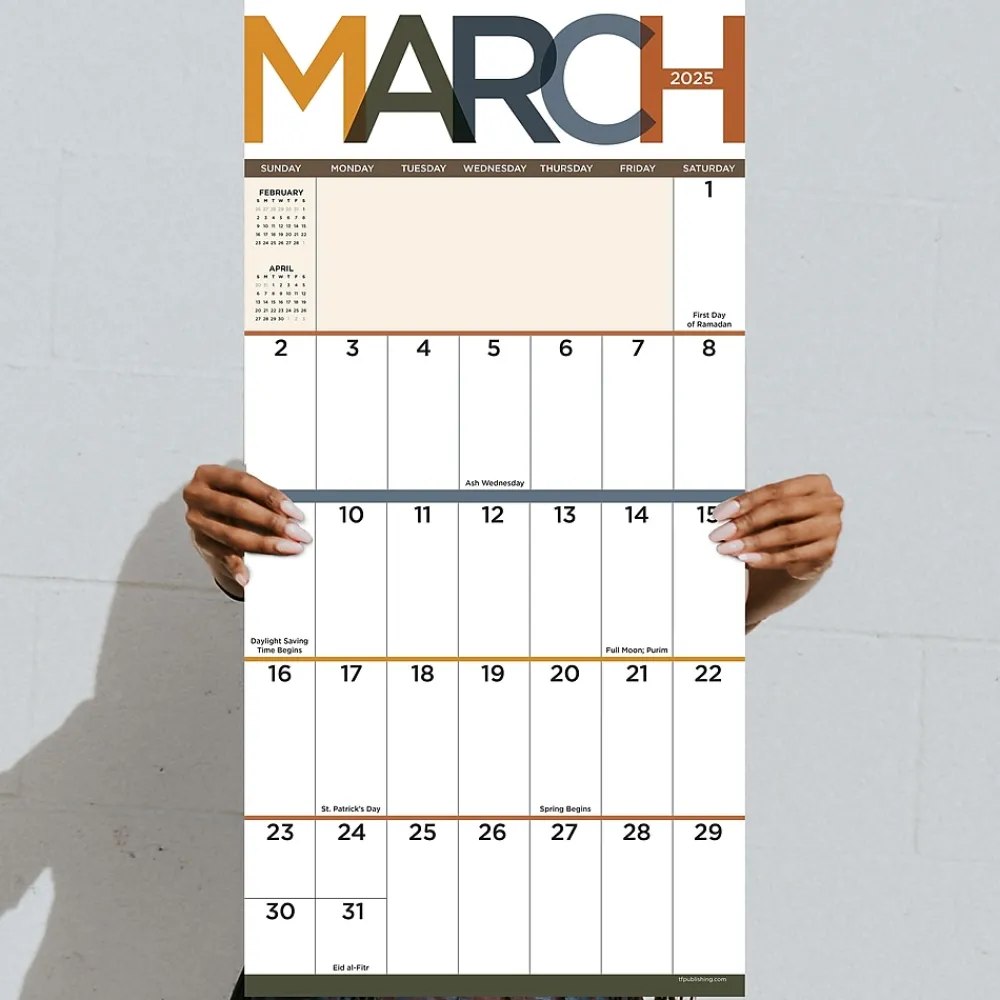 2025 Calendars|TF Publishing 2025 Big Print 12" x 12" Monthly Wall Calendar (25-1104)