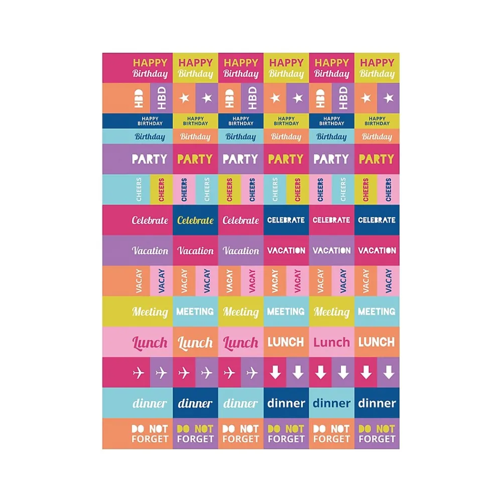 Academic Planners|TF Publishing 2024-2025 Cali Girl Collection Blue Sky Rainbows 6" x 8" Academic Weekly & Monthly Planner, Paperboard Cover