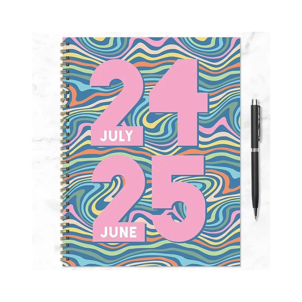 Academic Planners|TF Publishing 2024-2025 Cali Girl Groovy 8.5" x 11" Academic Weekly & Monthly Planner, Paperboard Cover (AY25-9714)