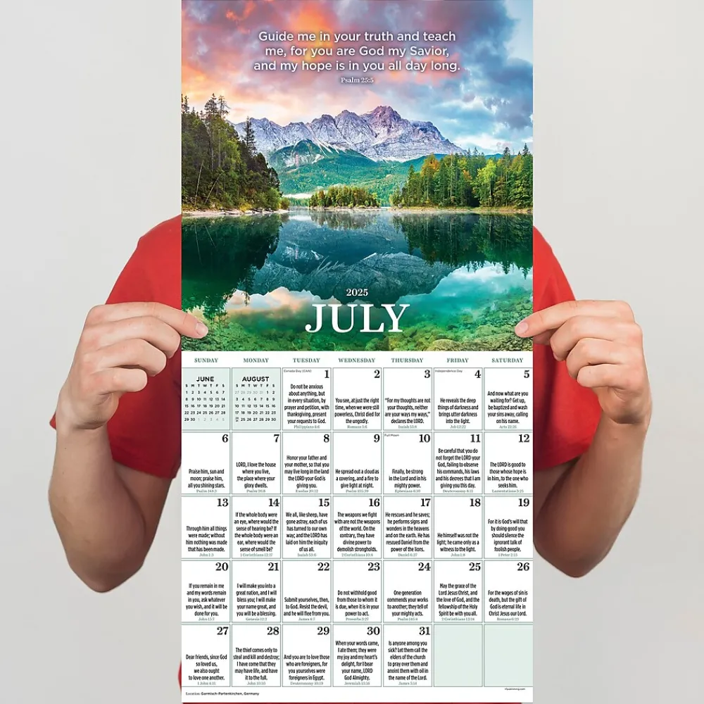 2025 Calendars|TF Publishing 2025 Daily Verse 12" x 12" Monthly Wall Calendar (25-1007)
