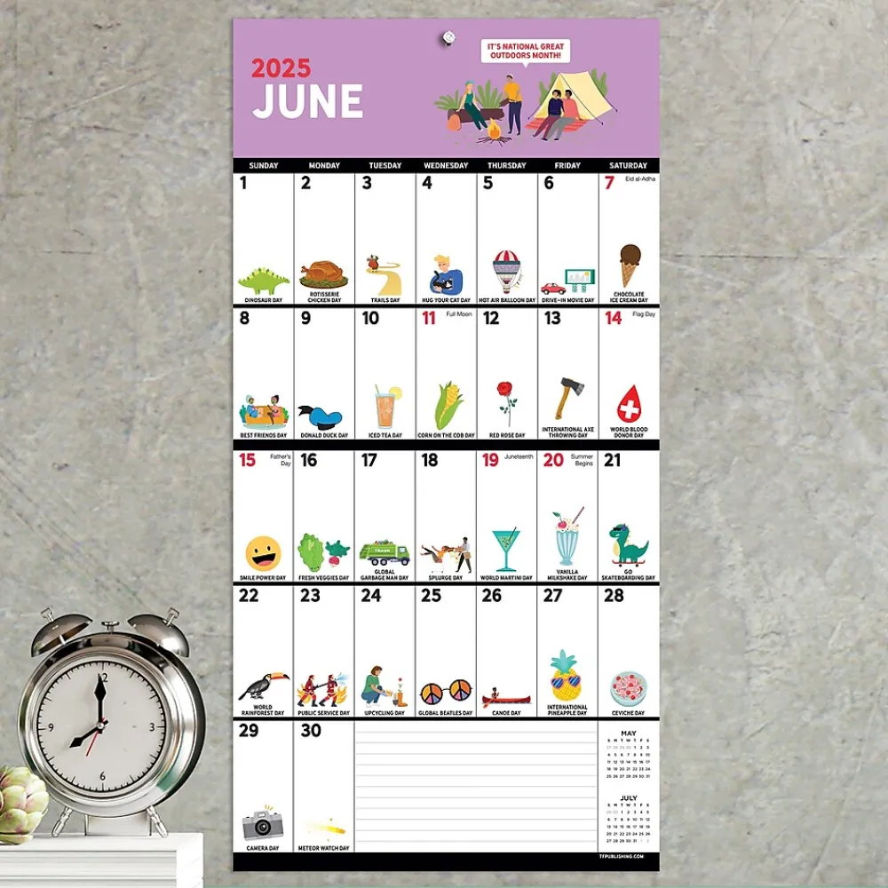 2025 Calendars|TF Publishing 2025 Every Day's A Holiday 7" x 7" Monthly Wall Calendar (25-2103)
