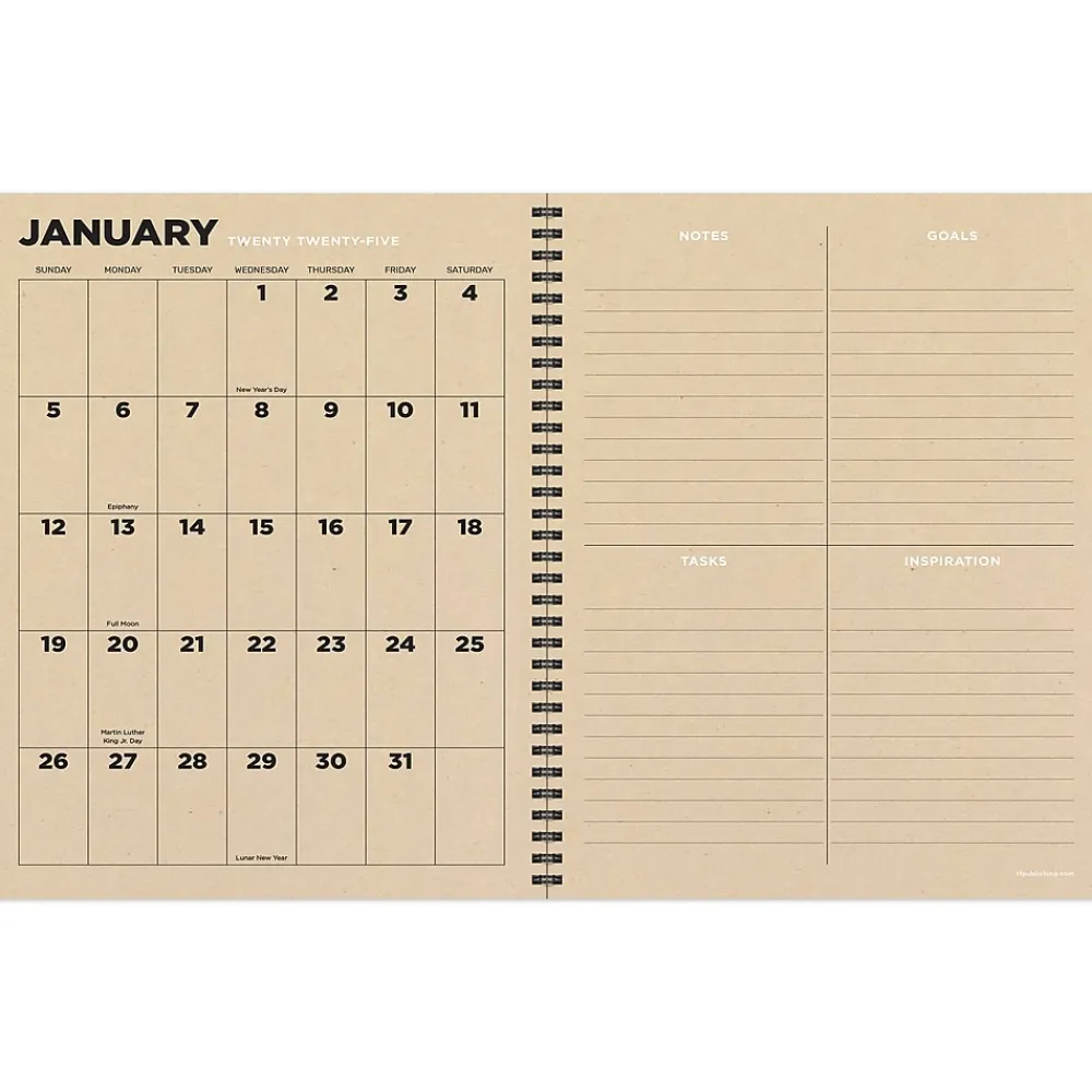 2025 Planners|TF Publishing 2025 Geometric 9" x 11" Weekly & Monthly Planner, Paperboard Cover, Multicolored (25-9702)