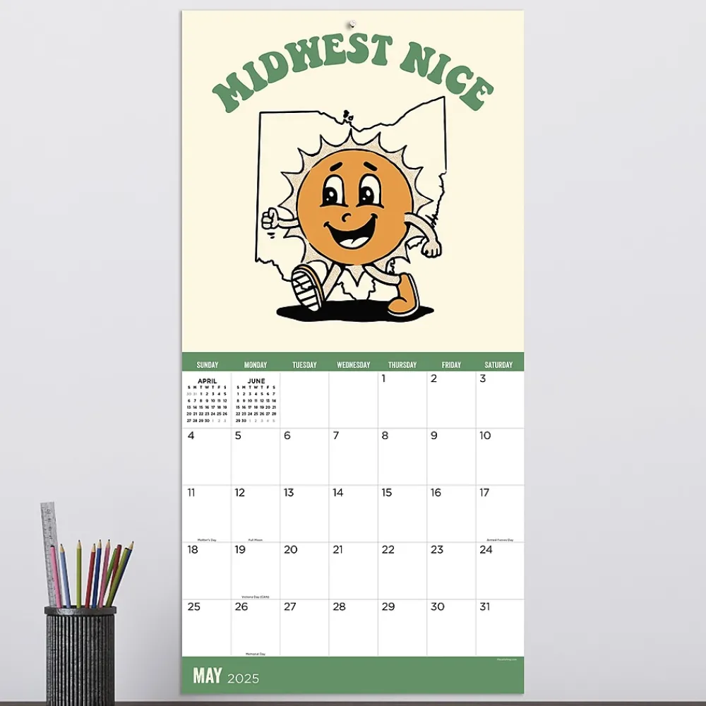 2025 Calendars|TF Publishing 2025 Home: Ohio 12" x 12" Monthly Wall Calendar (25-1131)