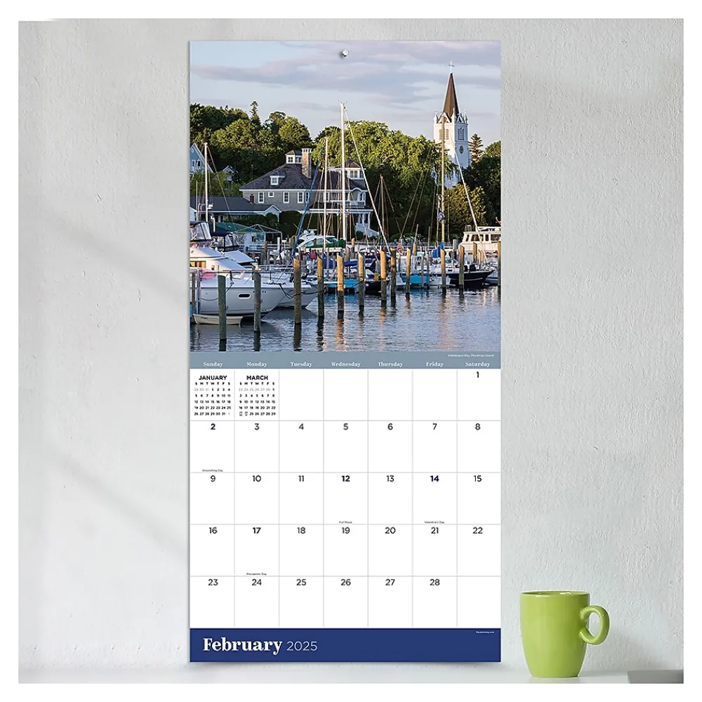 2025 Calendars|TF Publishing 2025 Michigan 12" x 12" Monthly Wall Calendar (25-1039)