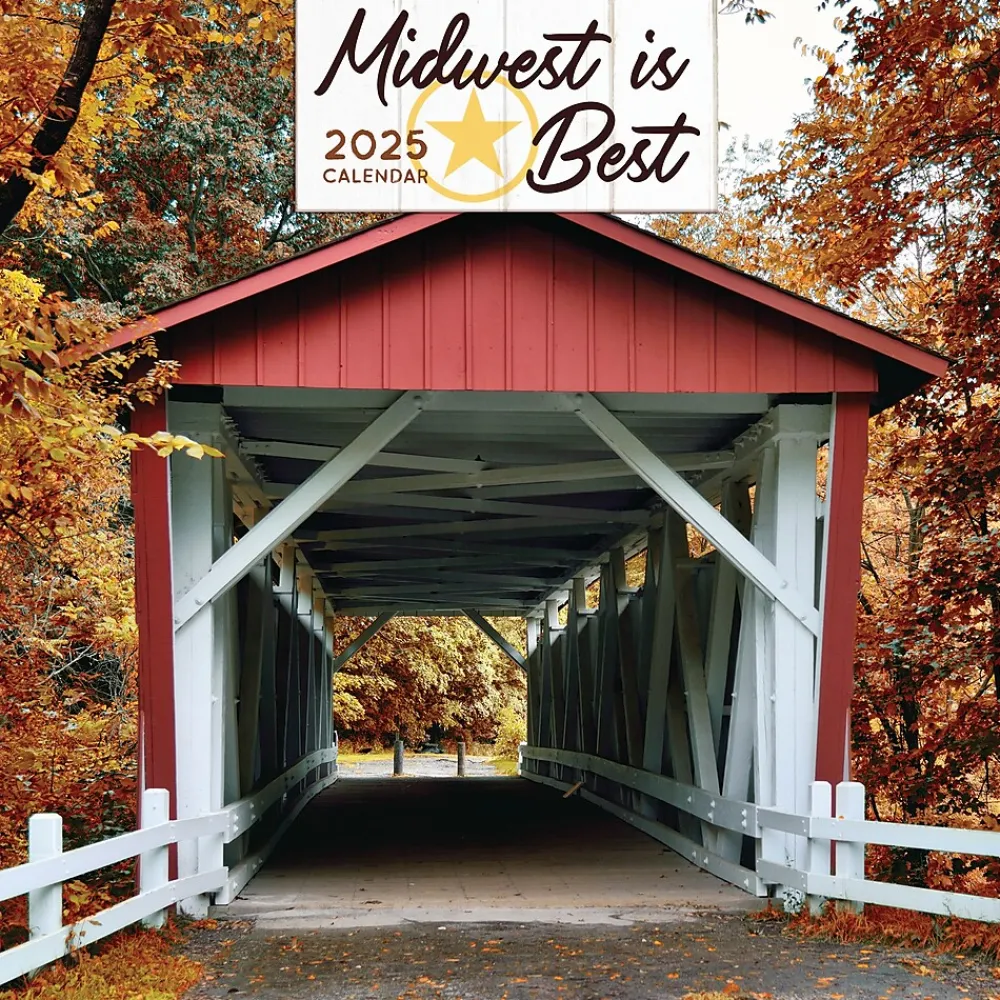 2025 Calendars|TF Publishing 2025 Midwest Is Best 12" x 12" Monthly Wall Calendar (25-1047)