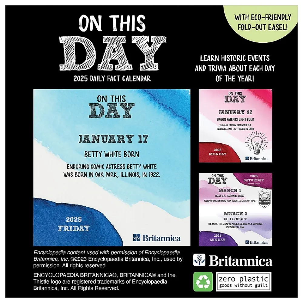 2025 Calendars|TF Publishing 2025 On This Day 5.25" x 5.25" Day-to-Day Calendar (25-3004)