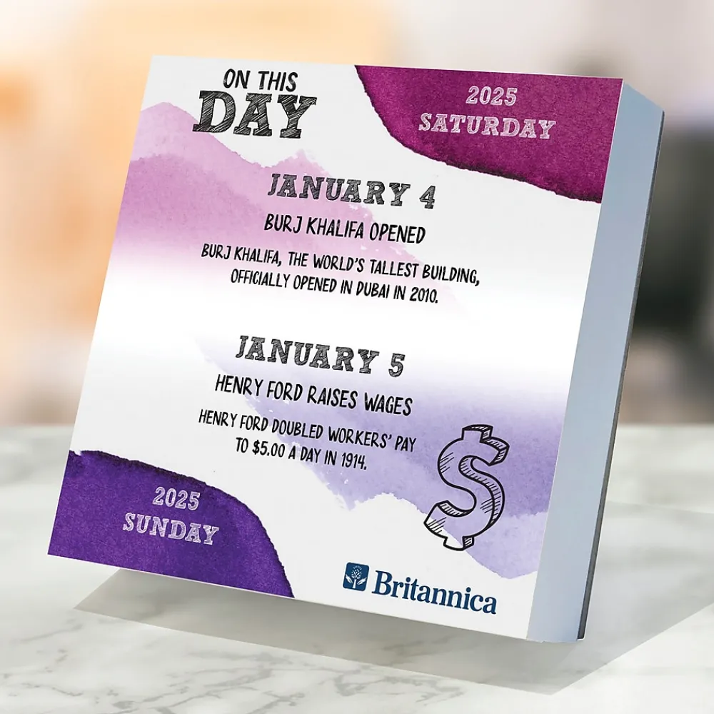 2025 Calendars|TF Publishing 2025 On This Day 5.25" x 5.25" Day-to-Day Calendar (25-3004)