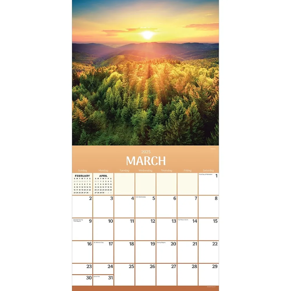 2025 Calendars|TF Publishing 2025 Sunsets 12" x 12" Monthly Wall Calendar (25-1028)