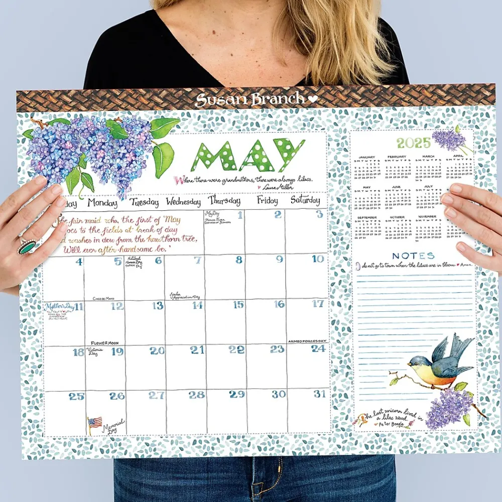 2025 Calendars|TF Publishing 2025 Susan Branch 17" x 22" Monthly Desk Pad Calendar (25-8208)