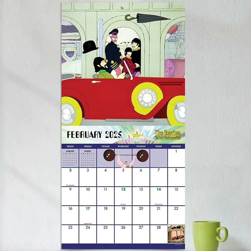 2025 Calendars|TF Publishing 2025 The Beatles: Yellow Submarine 12" x 12" Monthly Wall Calendar (25-1113)