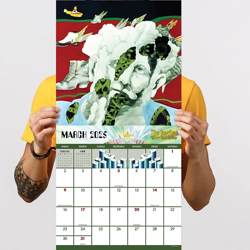 2025 Calendars|TF Publishing 2025 The Beatles: Yellow Submarine 12" x 12" Monthly Wall Calendar (25-1113)