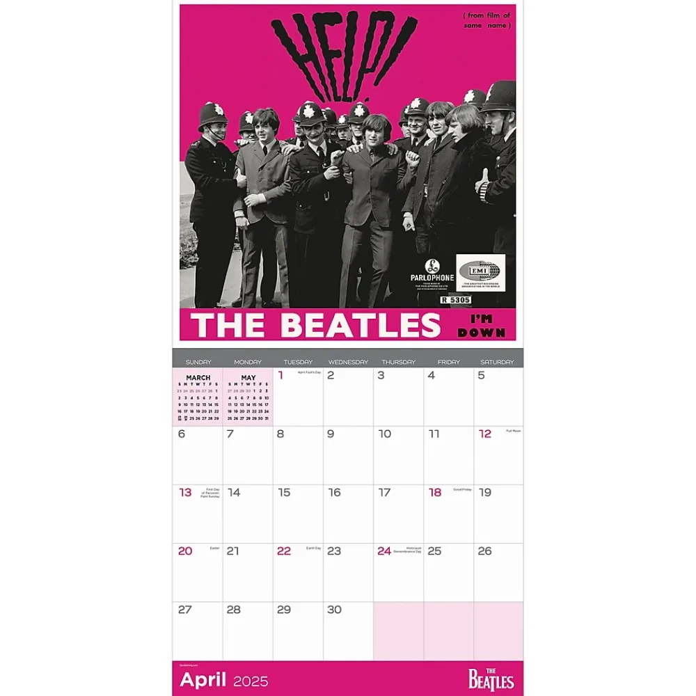 2025 Calendars|TF Publishing 2025 The Beatles: Albums & Artwork 12" x 12" Monthly Wall Calendar (25-1101)