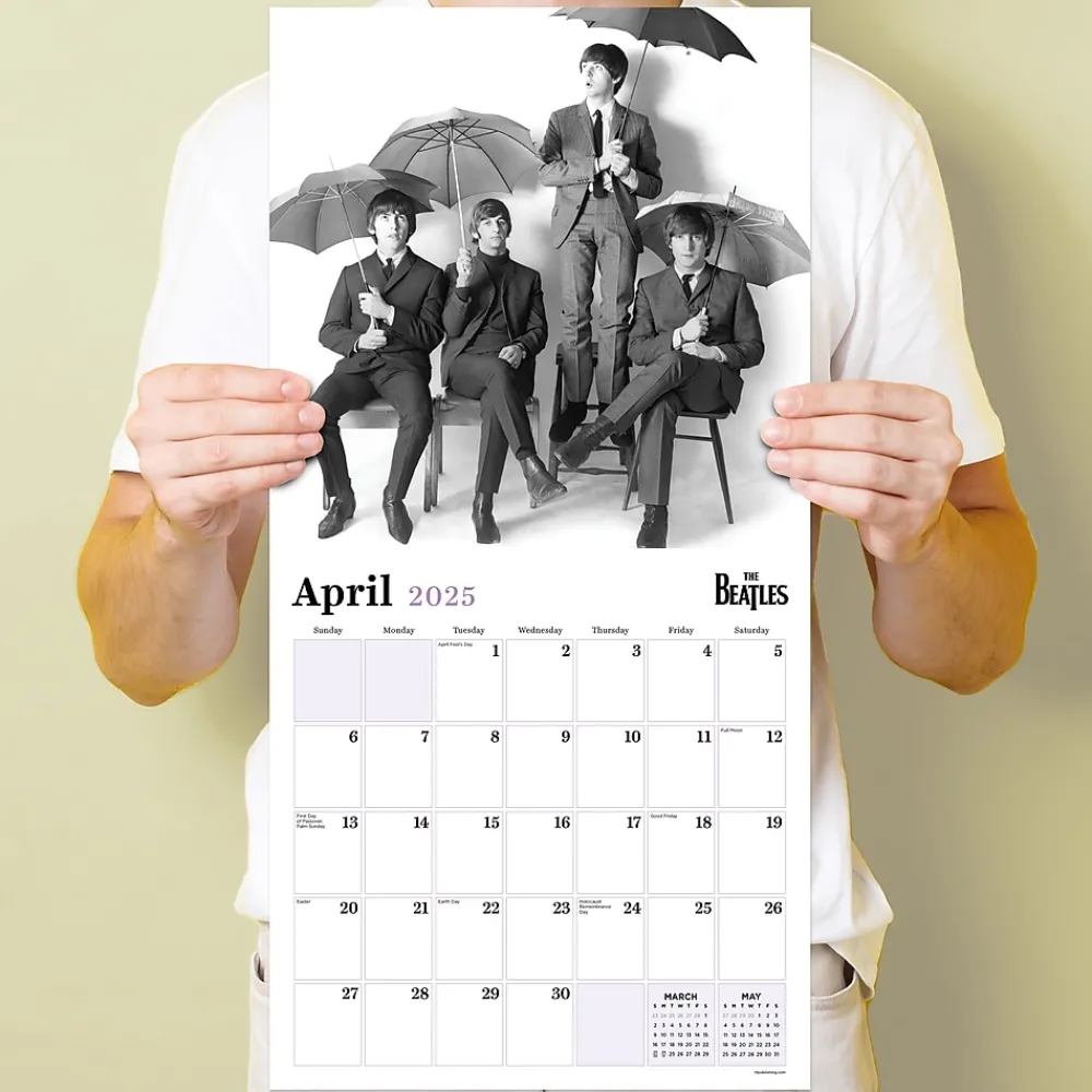 2025 Calendars|TF Publishing 2025 The Beatles: British Invasion 12" x 12" Monthly Wall Calendar (25-1102)