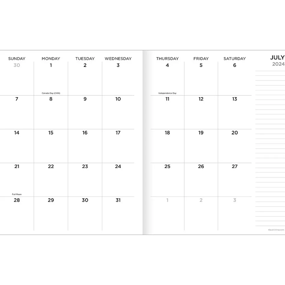 Academic Planners|TF Publishing 2024-2025 Tie-Dye 6.5" x 8" Academic Monthly Planner, Paperboard Cover, Multicolor (AY25-4214)