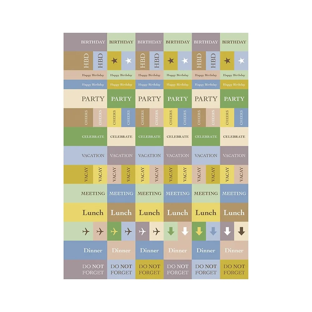 Academic Planners|TF Publishing 2024-2025 White Lotus Series Seersucker Stripe 6" x 8" Academic Weekly & Monthly Planner, Paperboard Cover