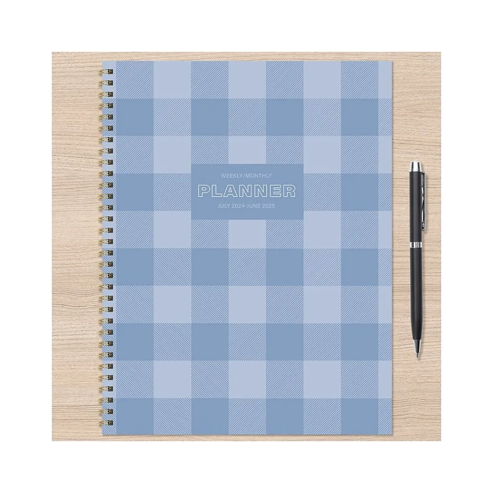 Academic Planners|TF Publishing 2024-2025 White Lotus Series Mediterranean Picnic 8.5" x 11" Academic Weekly & Monthly Planner