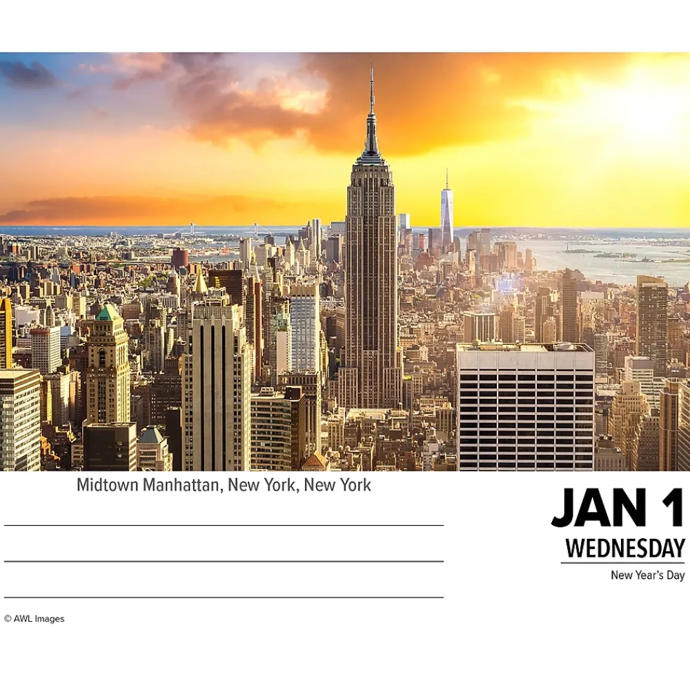 2025 Calendars|Willow Creek 2025 America the Beautiful 5.4" x 6.2" Day-to-Day Calendar (40577)