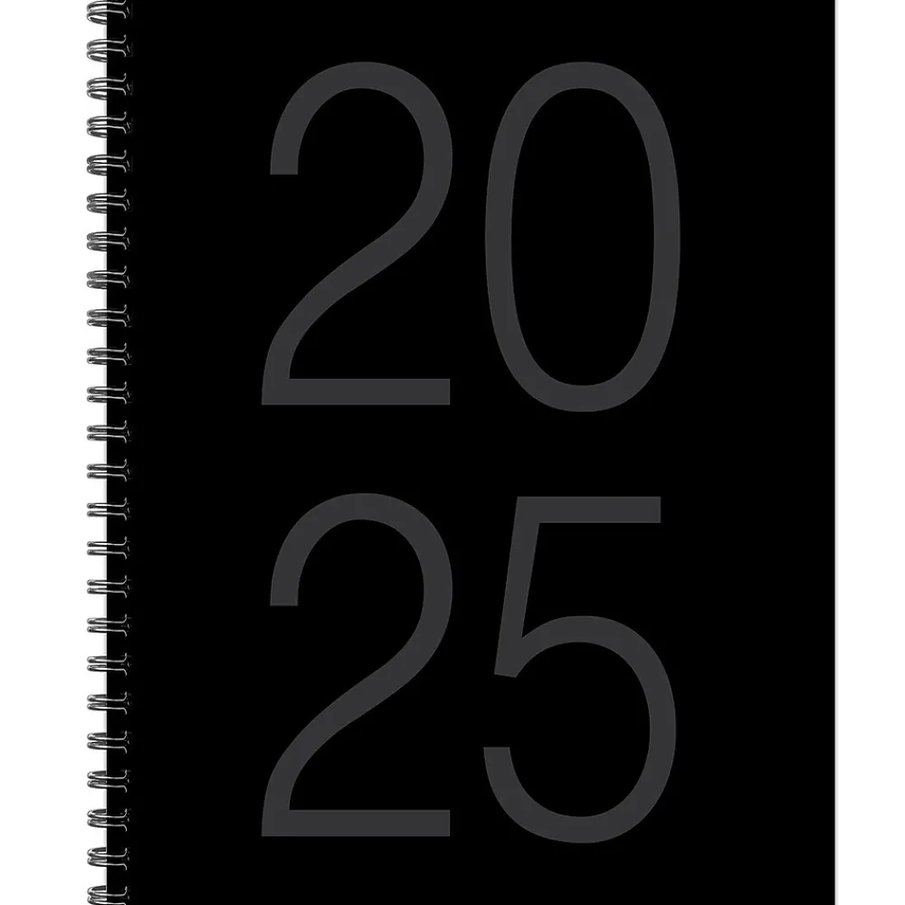 2025 Planners|Willow Creek 2025 Black 8.5" x 11" Weekly & Monthly Planner (48894)