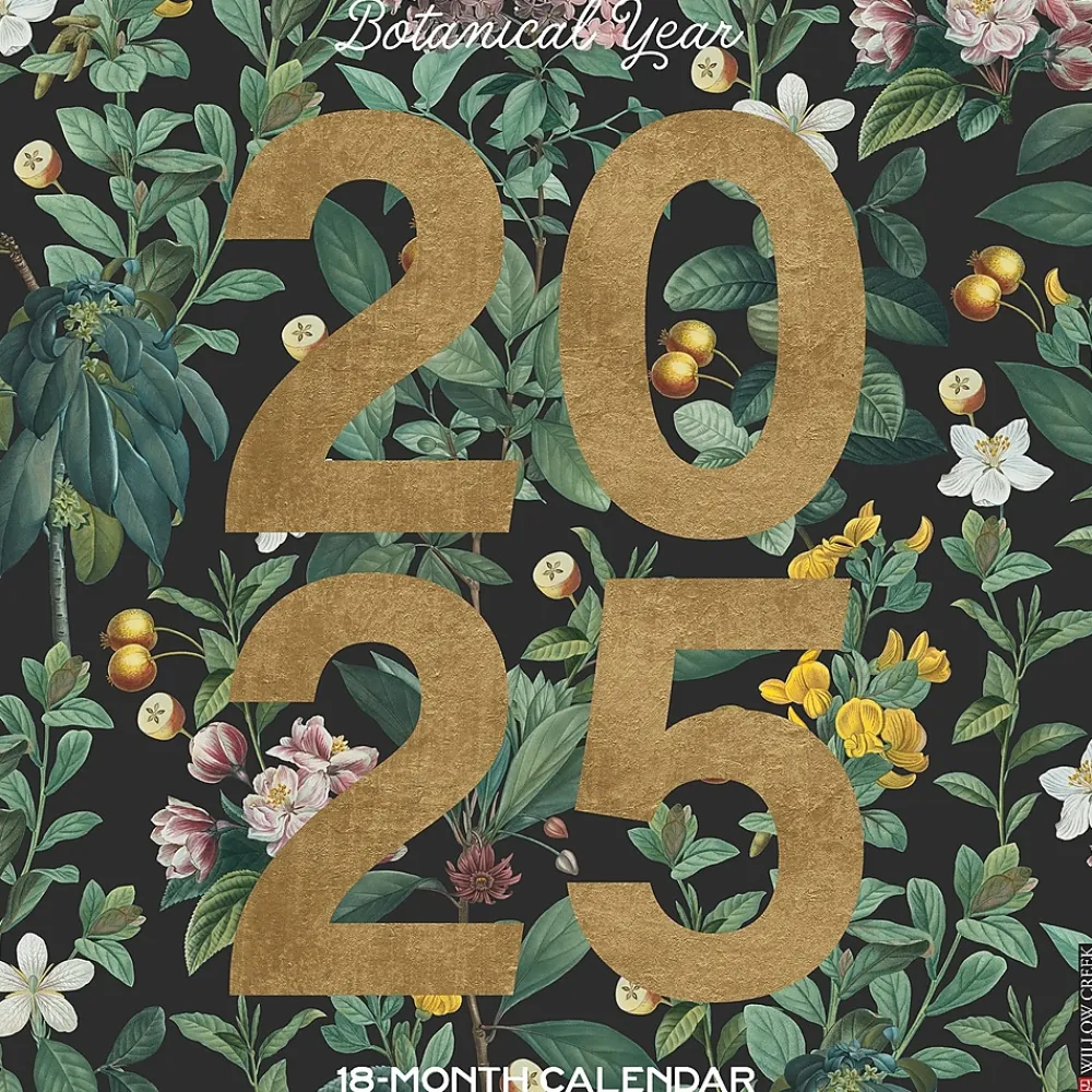 2025 Calendars|Willow Creek 2025 Botanical Nature 12" x 12" Monthly Wall Calendar (41987)