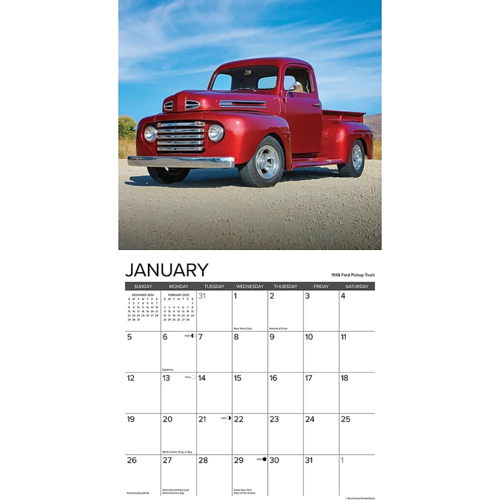 2025 Calendars|Willow Creek 2025 Classic Pickups 12" x 12" Monthly Wall Calendar (42441)