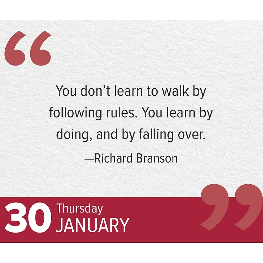 2025 Calendars|Willow Creek 2025 Great Leaders, Greatest Quotes 6.2" x 5.4" Daily Calendar (46708)