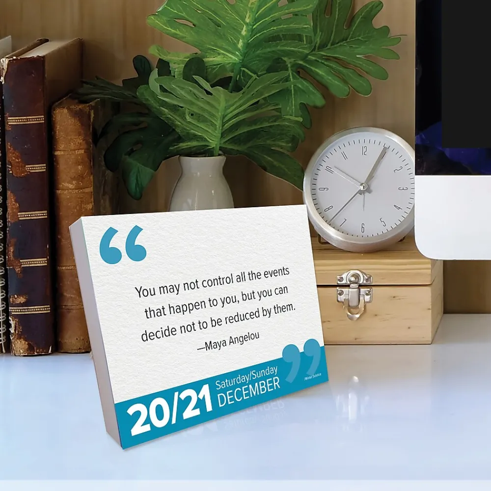2025 Calendars|Willow Creek 2025 Great Leaders, Greatest Quotes 6.2" x 5.4" Daily Calendar (46708)