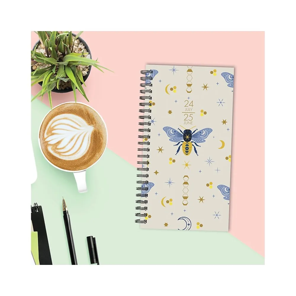 Academic Planners|Willow Creek 2024-2025 Honeybee 3.5" x 6.5" Academic Weekly & Monthly Planner, Paper Cover, Multicolor (47705)