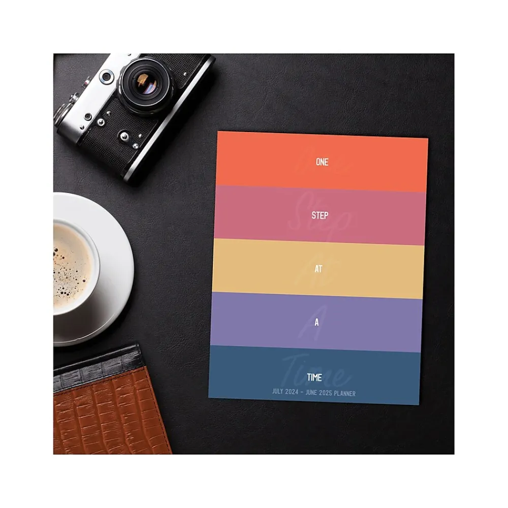 Academic Planners|Willow Creek 2024-2026 One-Step Stripe 7.5" x 9.5" Academic Monthly Planner, Paper Cover, Multicolor (47637)