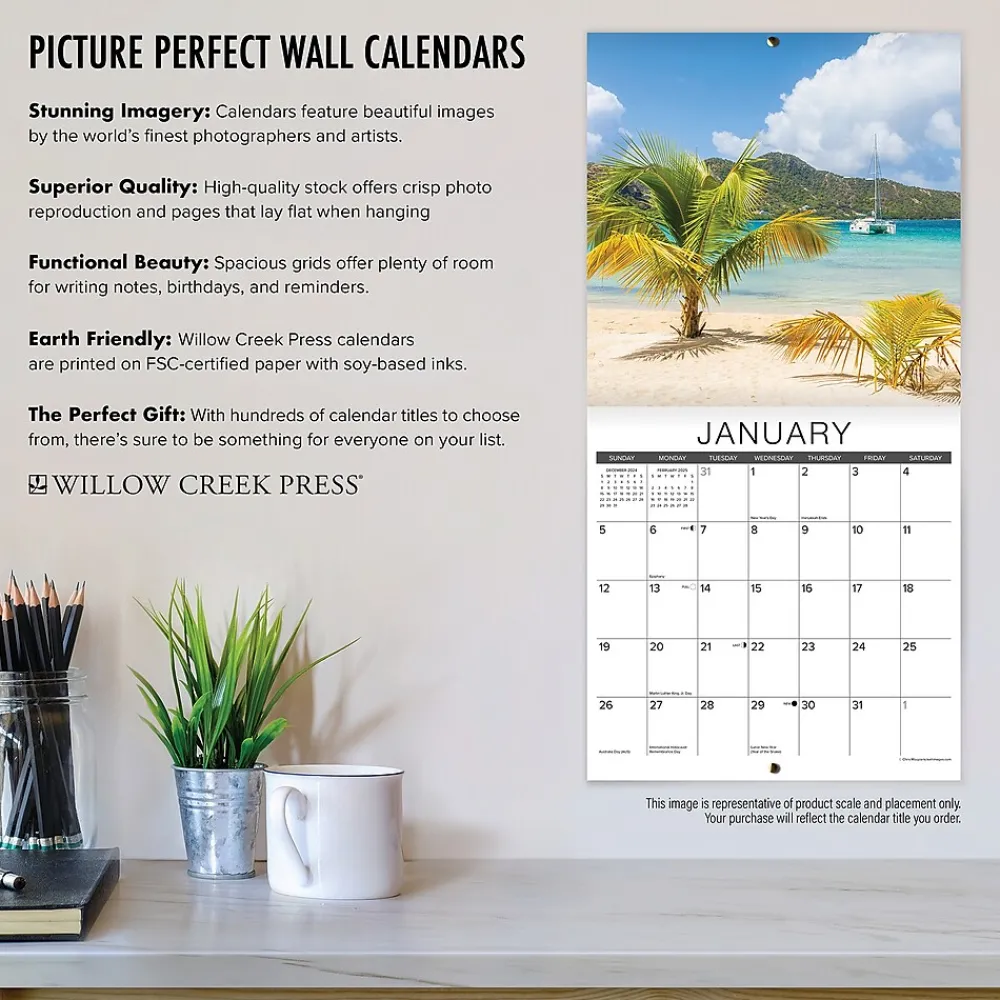2025 Calendars|Willow Creek 2025 Scotland 12" x 12" Monthly Wall Calendar (46845)