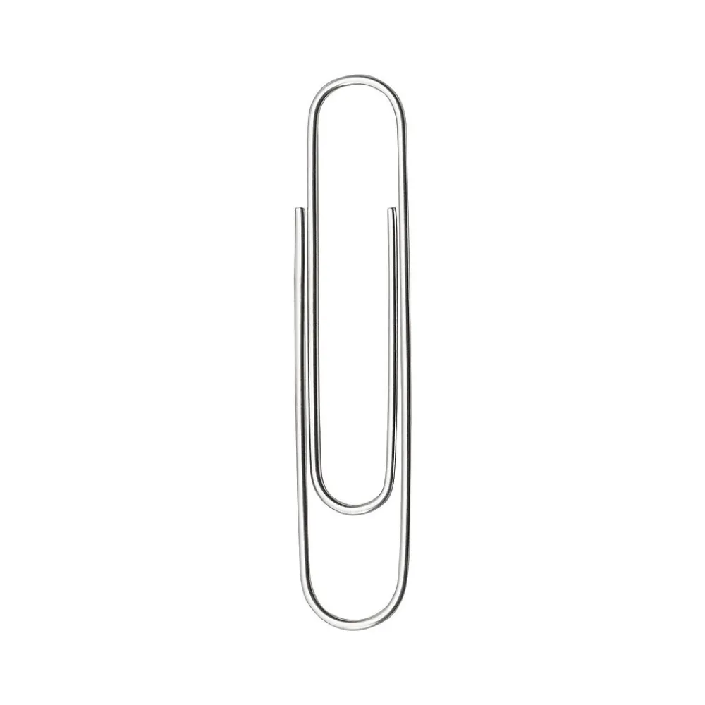 Clips & Fasteners|ACCO Recycled Paper Clips, Jumbo, Silver, 100/Box, 10 Boxes/Pack (A7072525)