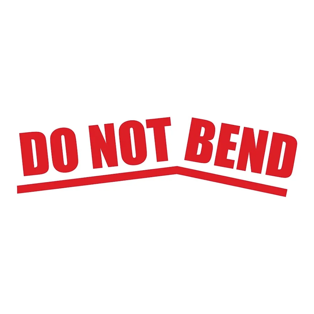 Stamps & Stamp Pads|Accu-Stamp 2 Pre-Inked Stamp, "Do Not Bend", Red Ink (035633)